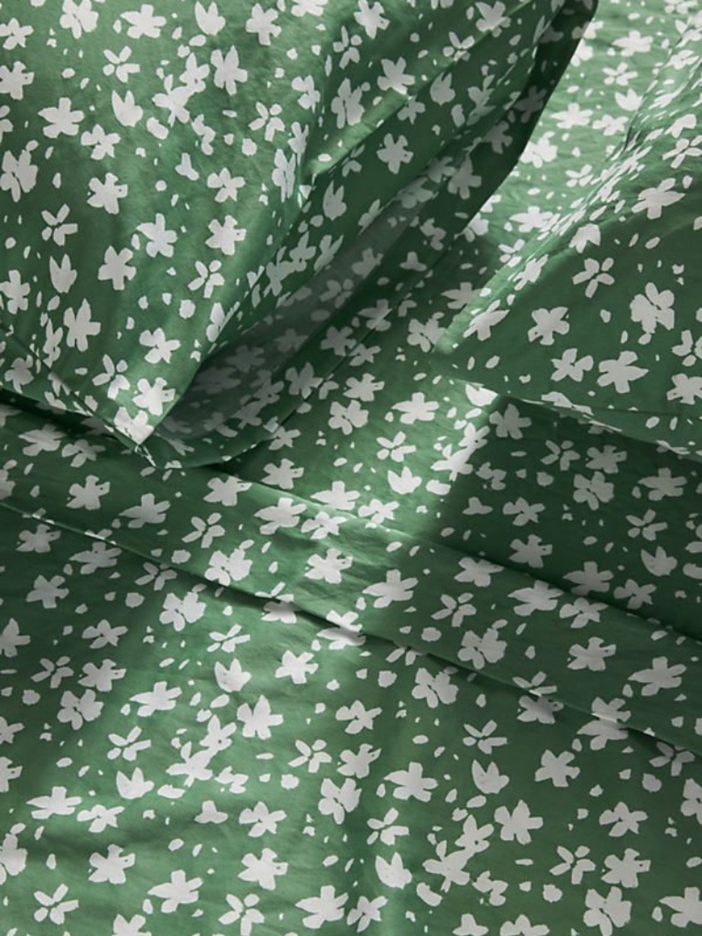 Anthropologie Holly Organic Sateen Sheet Set